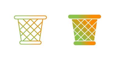 Paper Bin Vector Icon