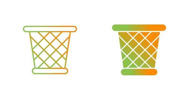 Paper Bin Vector Icon