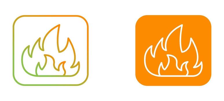 icono de vector de fuego