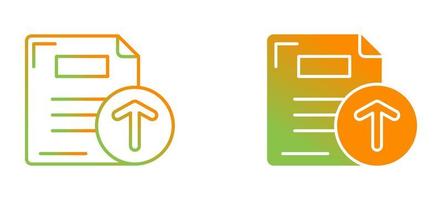 Files Upload Vector Icon