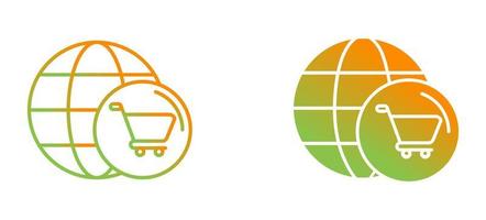 World Cart Vector Icon