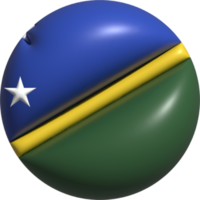 Salomone isole bandiera cerchio 3d. png
