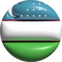 Ouzbékistan drapeau cercle 3d. png