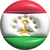 tajiquistão bandeira círculo 3d. png