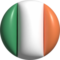 Irlande drapeau cercle 3d. png