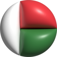 Madagascar bandera circulo 3d. png