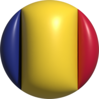 Chad bandera circulo 3d. png