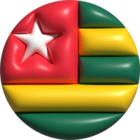 Togo flag circle 3D. png