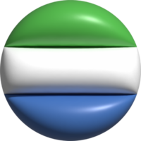 Sierra Leone vlag cirkel 3d. png