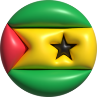 Sao Tome and Principe flag circle 3D. png