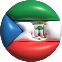 ecuatorial Guinea bandera circulo 3d. png