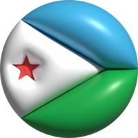 djibouti drapeau cercle 3d. png