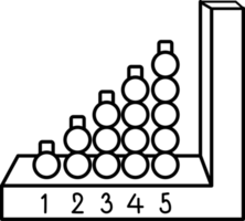 Entwicklung Spielzeuge Element, Zeichnung zum Färbung. png