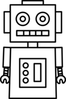 robot toy element, drawing for coloring. png