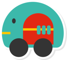 car toy flat element, toys element stickers. png