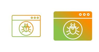 Website Attack Vector Icon