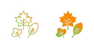 icono de vector de hoja de otoño