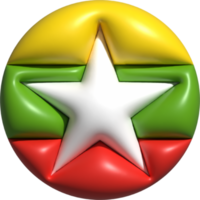 myanmar bandera circulo 3d. png