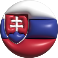 Eslováquia bandeira círculo 3d. png