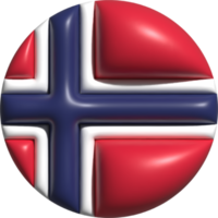 Norwegen Flagge Kreis 3d. png