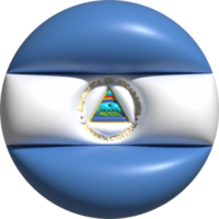 Nicaragua Flagge Kreis 3d. png