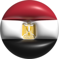 Egito bandeira círculo 3d. png