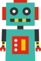 robot leksak platt element, leksaker element. png