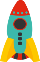 rocket toy flat element, toys element. png