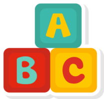 kontursåg pussel ABC leksak platt element, leksaker element klistermärken. png