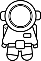 astronaute jouet élément, dessin pour coloration. png