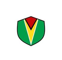 Guyana flag icon, illustration of national flag design with elegance concept, perfect for independence design vector