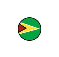 Guyana flag icon, illustration of national flag design with elegance concept, perfect for independence design vector
