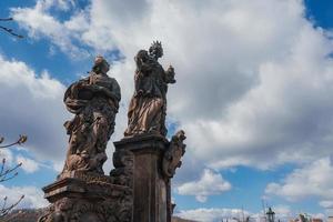 Crucifix on pedestrians only Charles Bridge photo