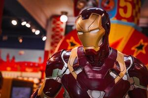 Iron Man costume at the Tony Stark base at the Avengers photo
