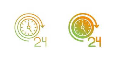 24 Hours Vector Icon