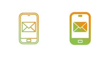 Smartphone mail Vector Icon