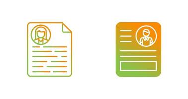 CV Vector Icon