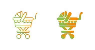 Baby Carriage Vector Icon