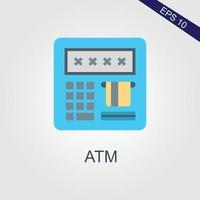 atm thin line vector icon