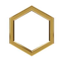 oro telaio. 3d rendere png