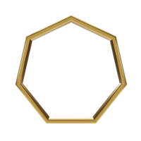 oro telaio. 3d rendere png