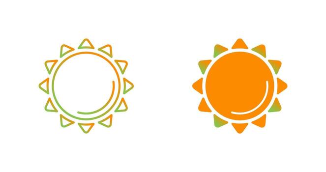 icono de vector de sol