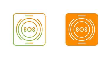 Emergency Button Vector Icon