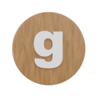 Letter g on shape round png