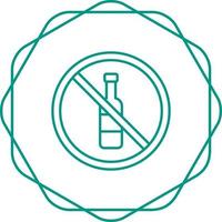 sin icono de vector de alcohol