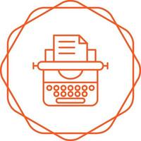 Typewriter Vector Icon