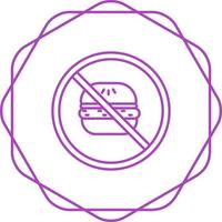 No Eating Vector Icon