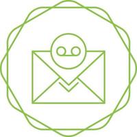 icono de vector de correo de voz