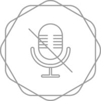 Microphone Mute Vector Icon