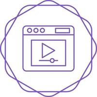 Video Player Vector Icon